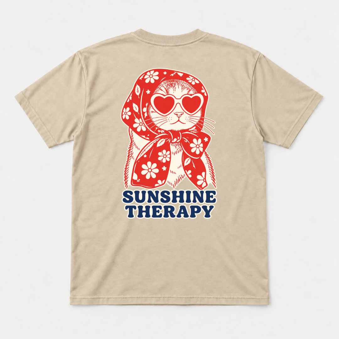 Sunshine Therapy Floral Cat T-Shirt & Sweatshirt