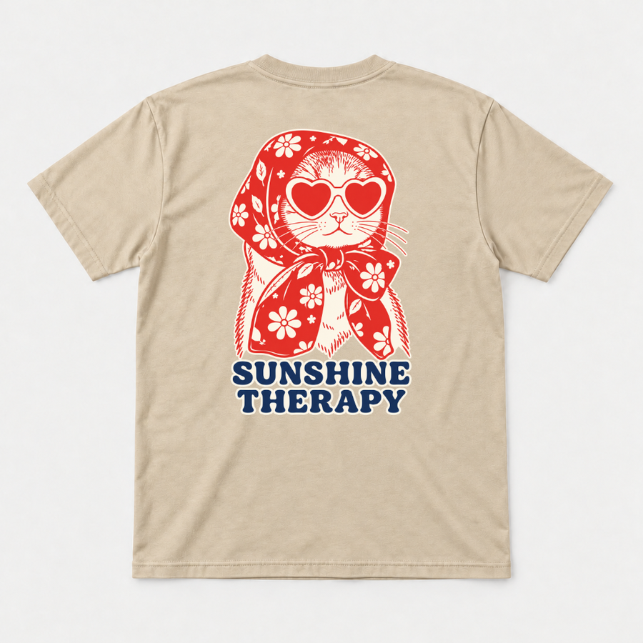 Sunshine Therapy Floral Cat T-Shirt & Sweatshirt