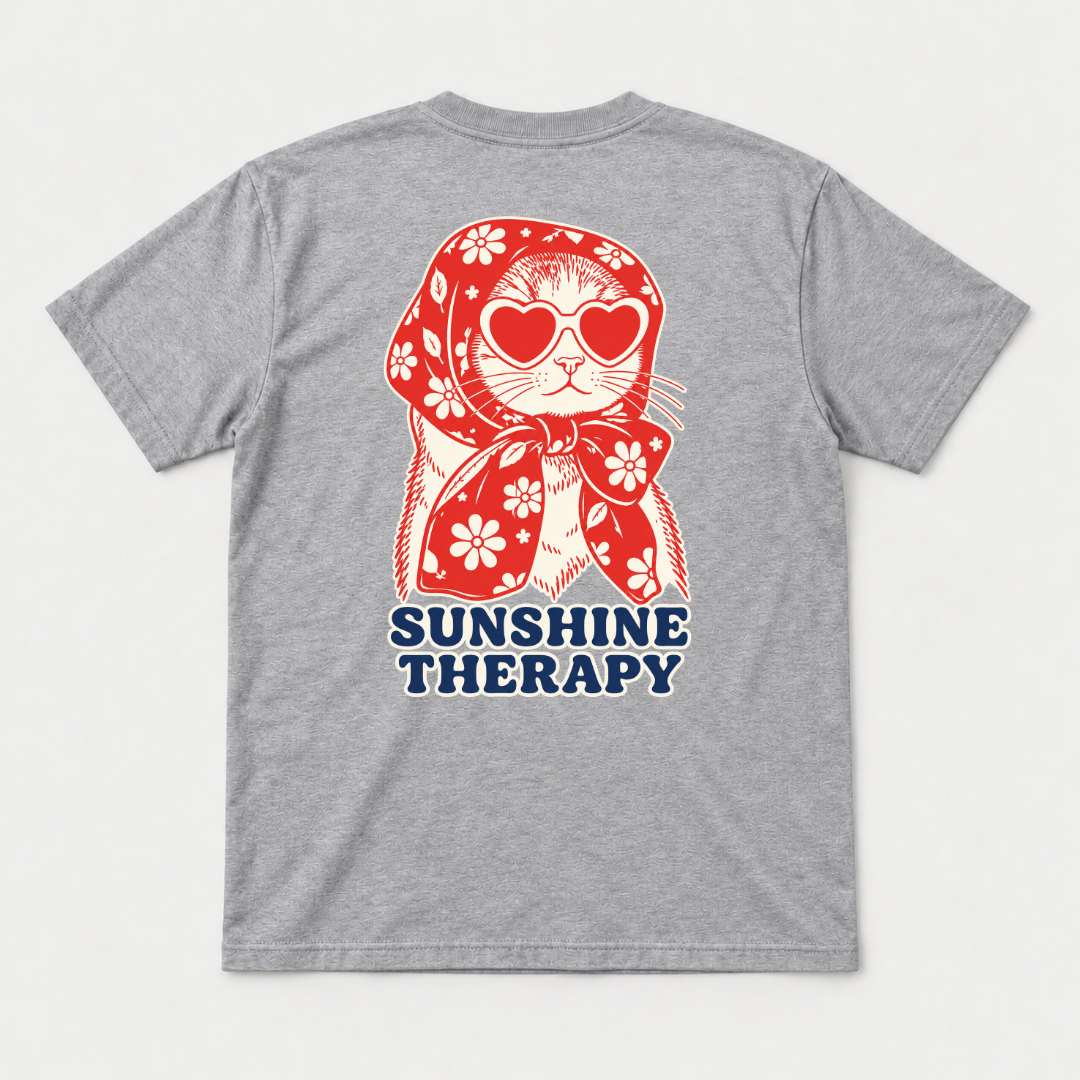 Sunshine Therapy Floral Cat T-Shirt & Sweatshirt
