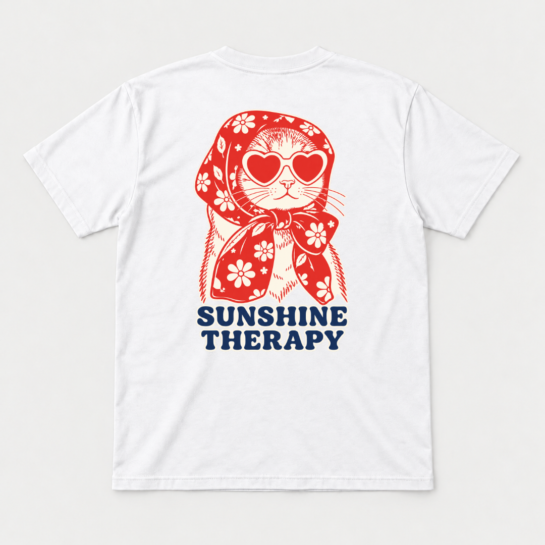 Sunshine Therapy Floral Cat T-Shirt & Sweatshirt