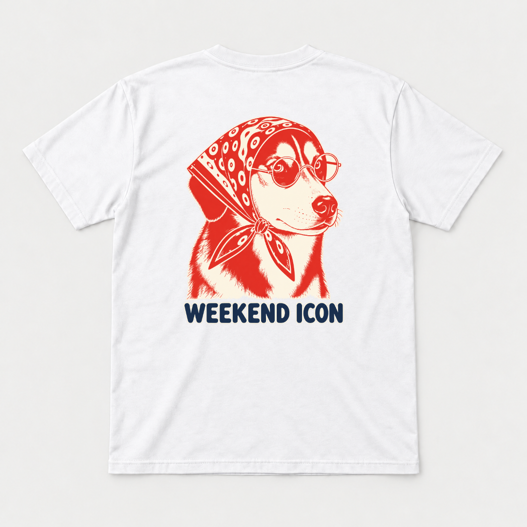 Weekend Icon Bandana Dog Graphic T-Shirt & Sweatshirt