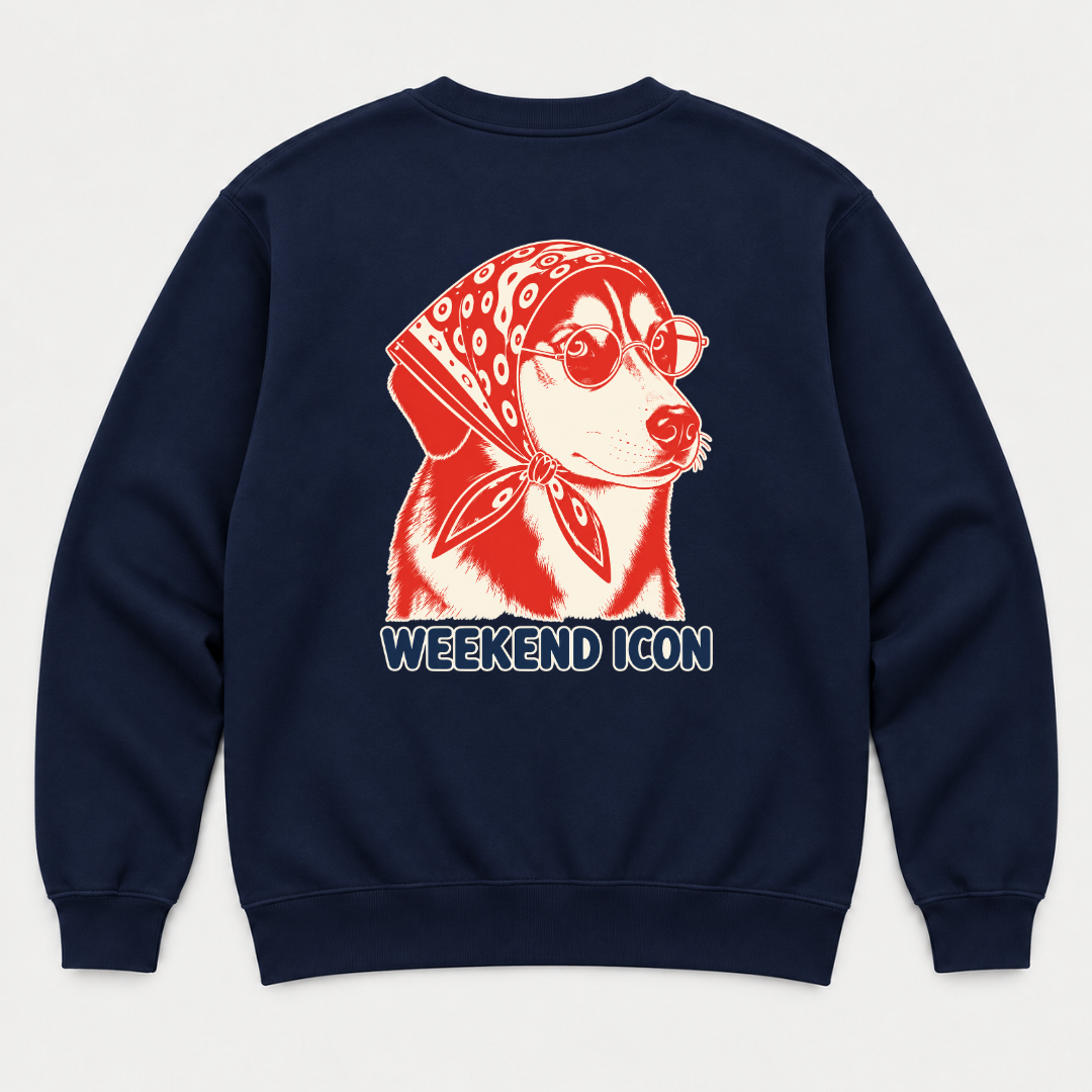 Weekend Icon Bandana Dog Graphic T-Shirt & Sweatshirt