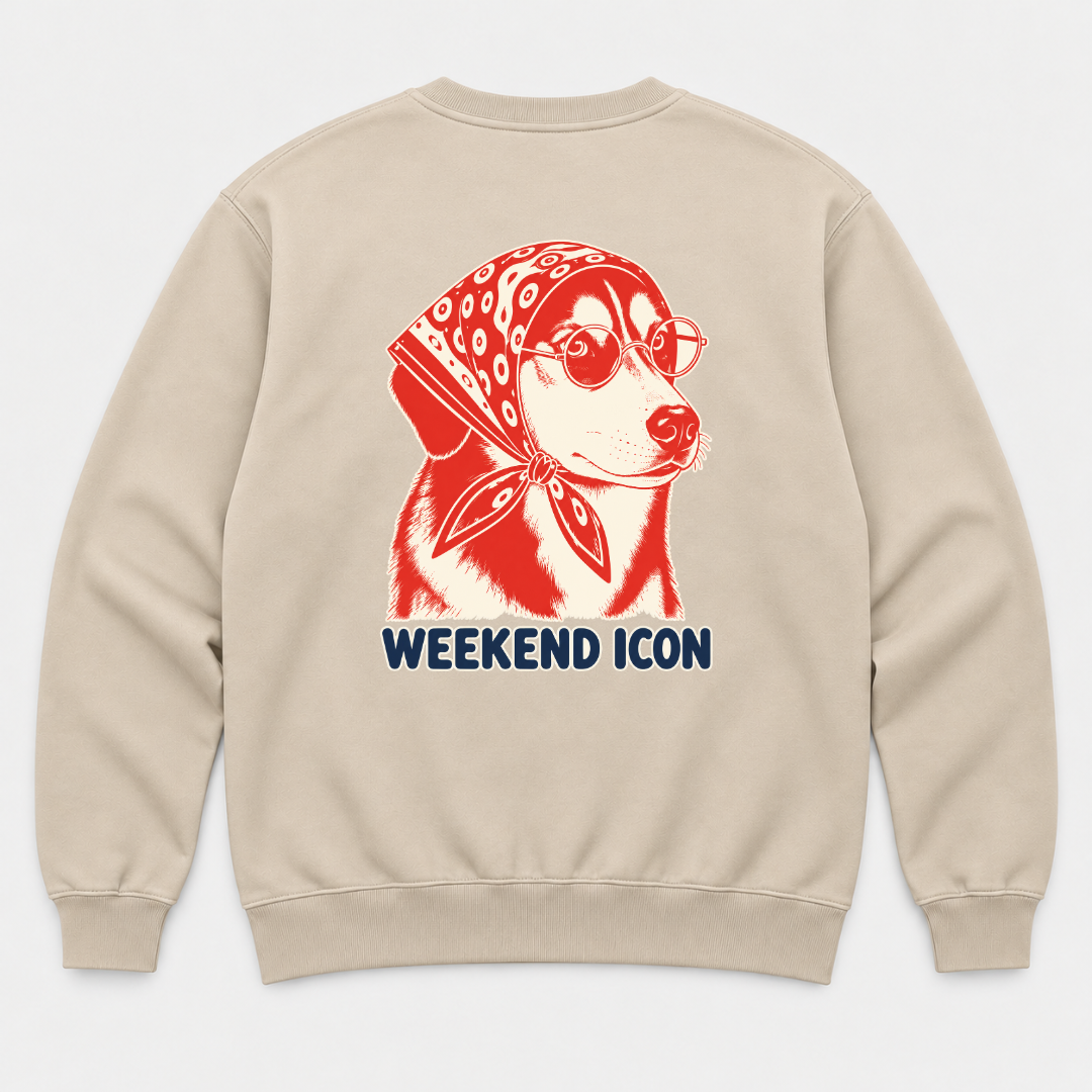 Weekend Icon Bandana Dog Graphic T-Shirt & Sweatshirt