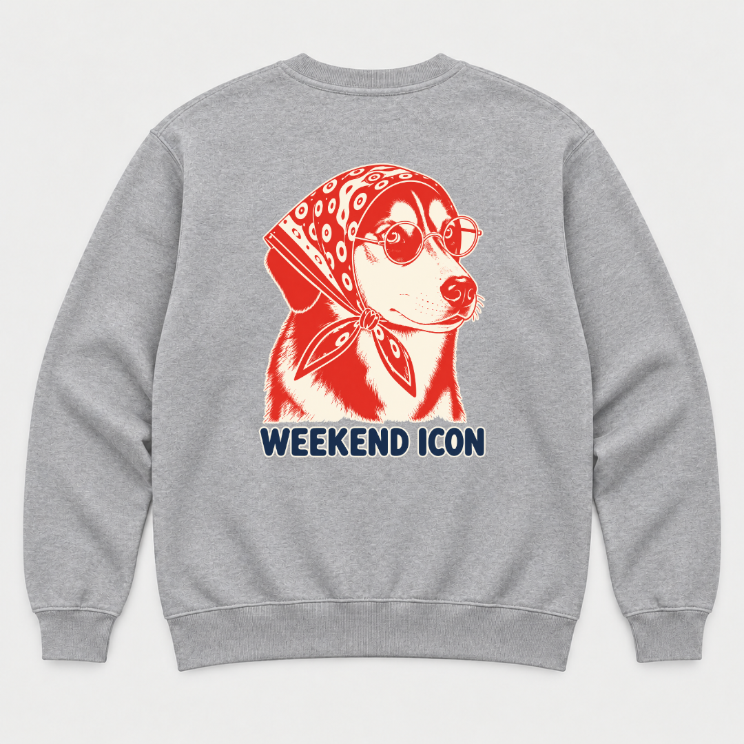 Weekend Icon Bandana Dog Graphic T-Shirt & Sweatshirt