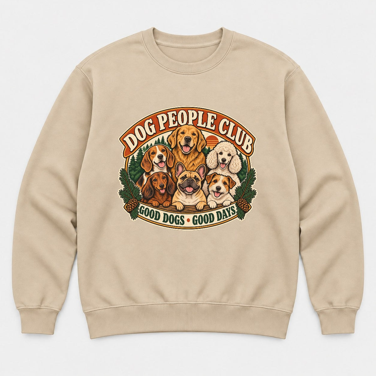 Dog People Club Shirt – Vintage Dog Breed Graphic Tee & Sweatshirt