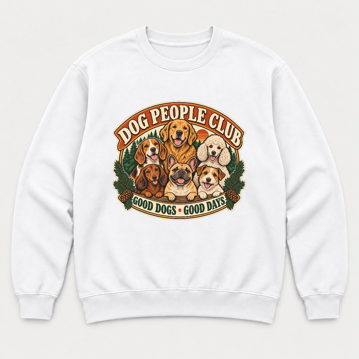 Dog People Club Shirt – Vintage Dog Breed Graphic Tee & Sweatshirt