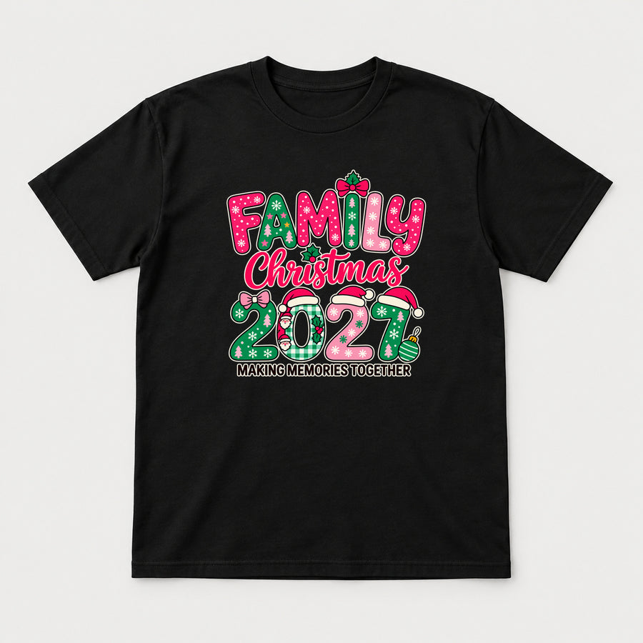 Family Christmas 2027 – Matching Family Tshirt & Sweatshirt