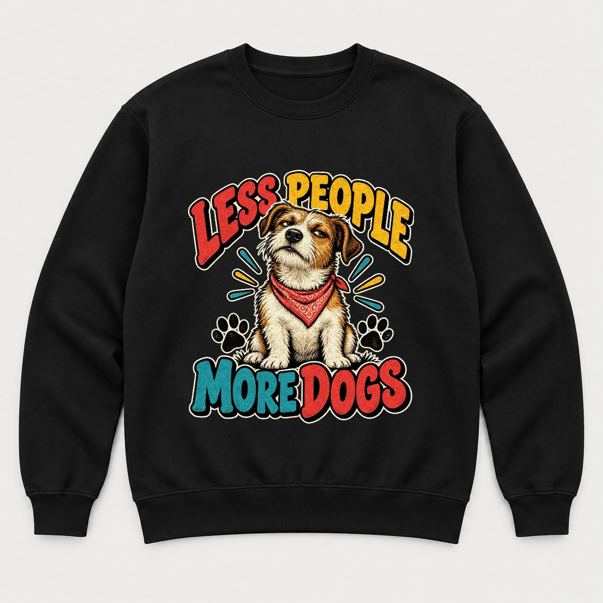 Less People More Dogs Shirt – Funny Terrier Graphic Tee