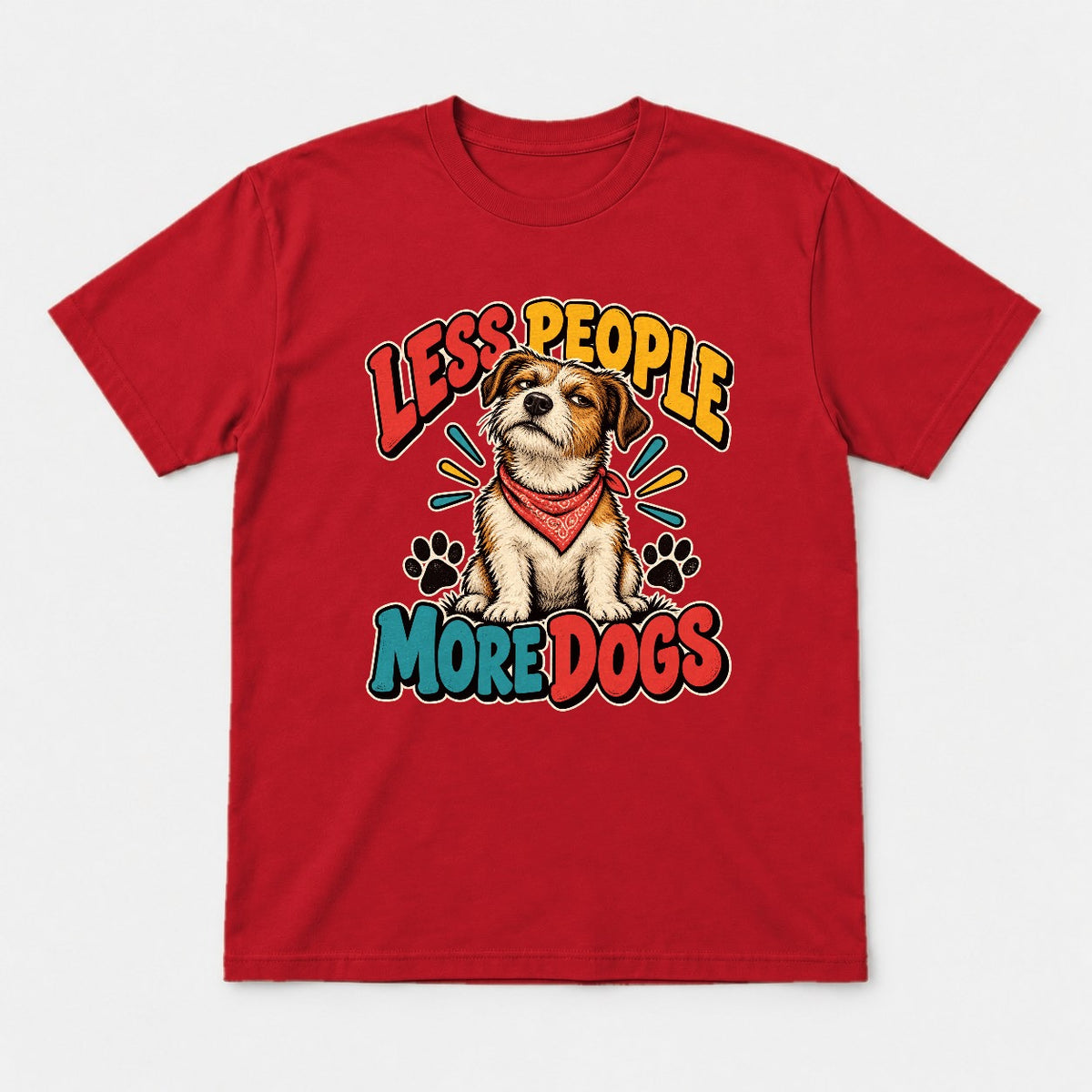 Less People More Dogs Shirt – Funny Terrier Graphic Tee