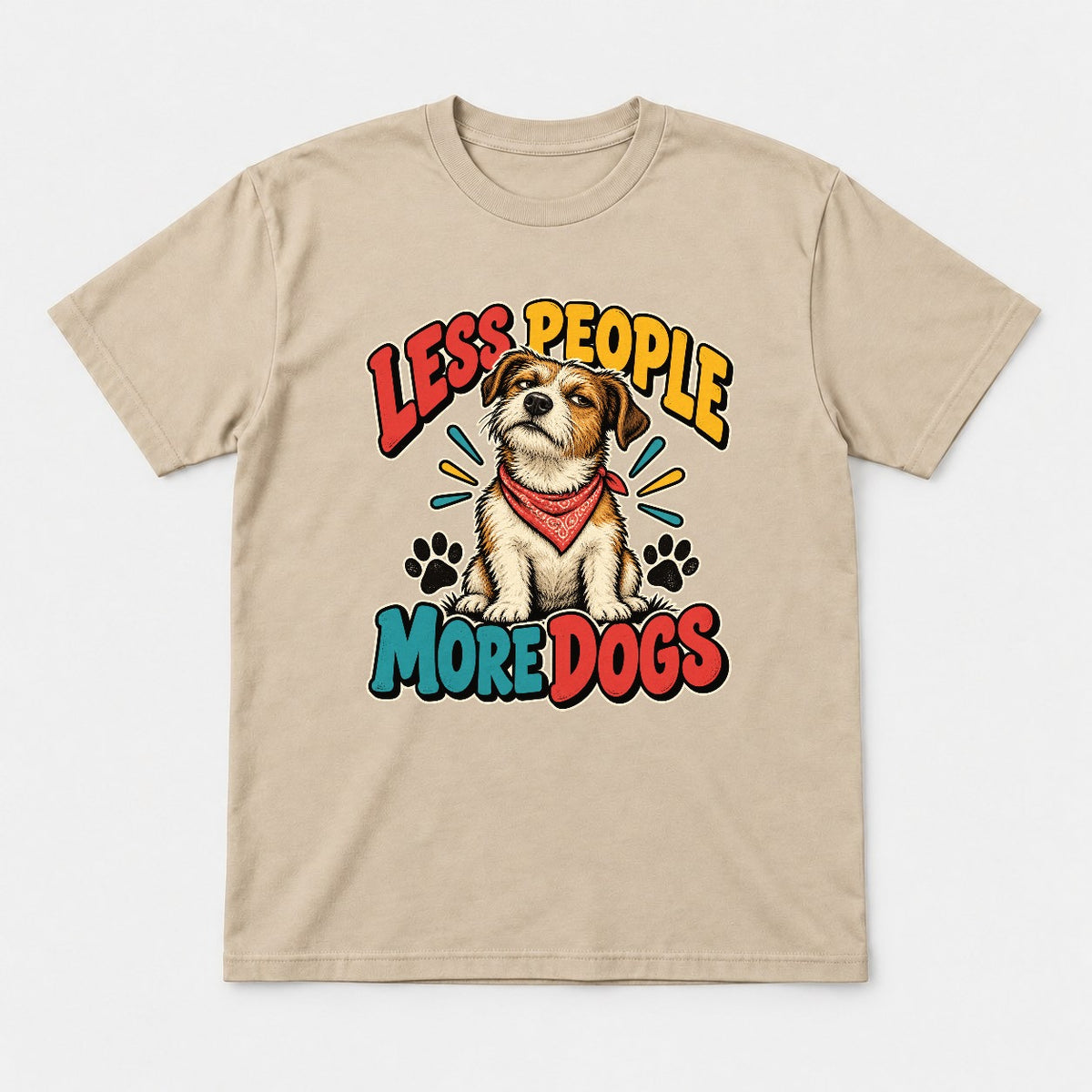 Less People More Dogs Shirt – Funny Terrier Graphic Tee