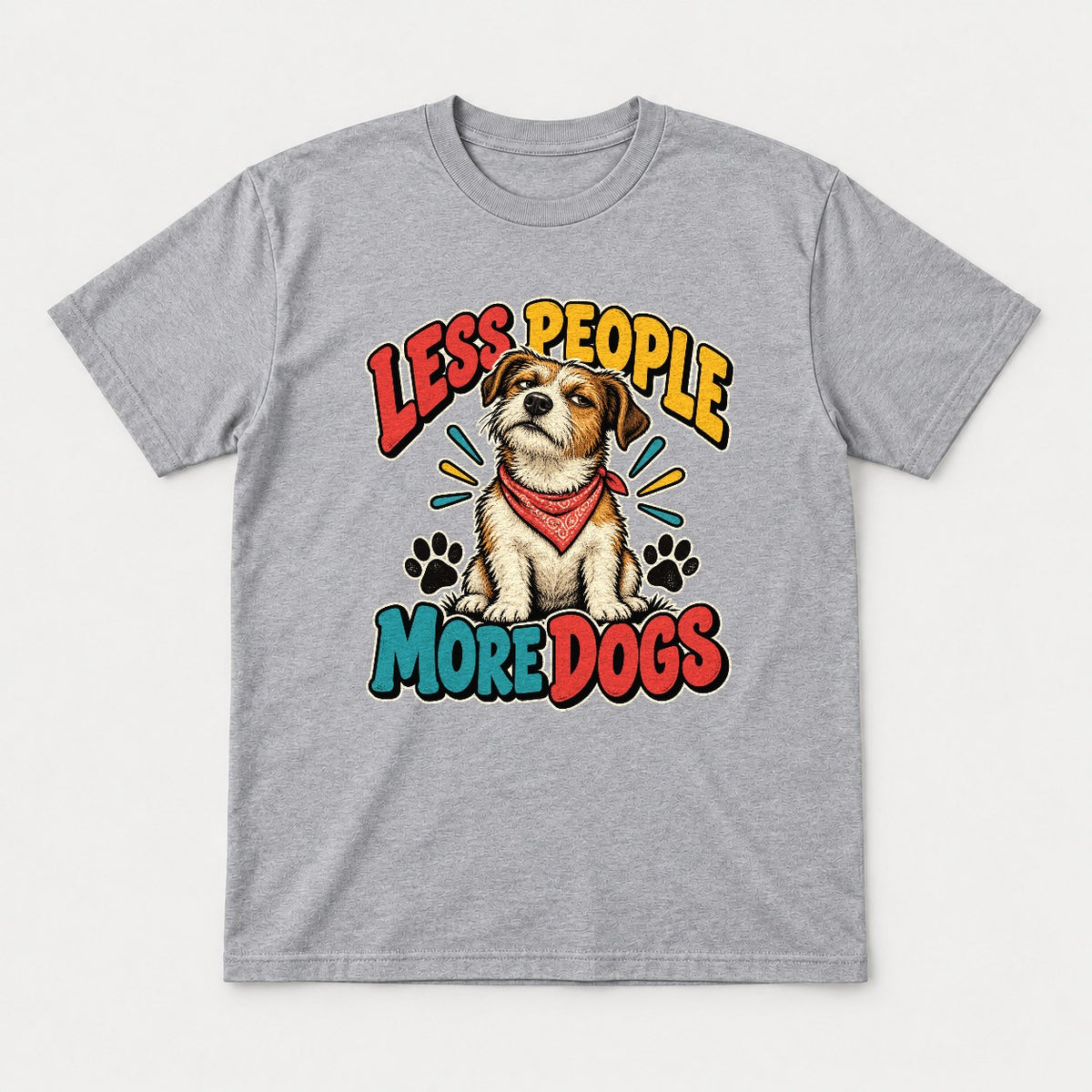 Less People More Dogs Shirt – Funny Terrier Graphic Tee