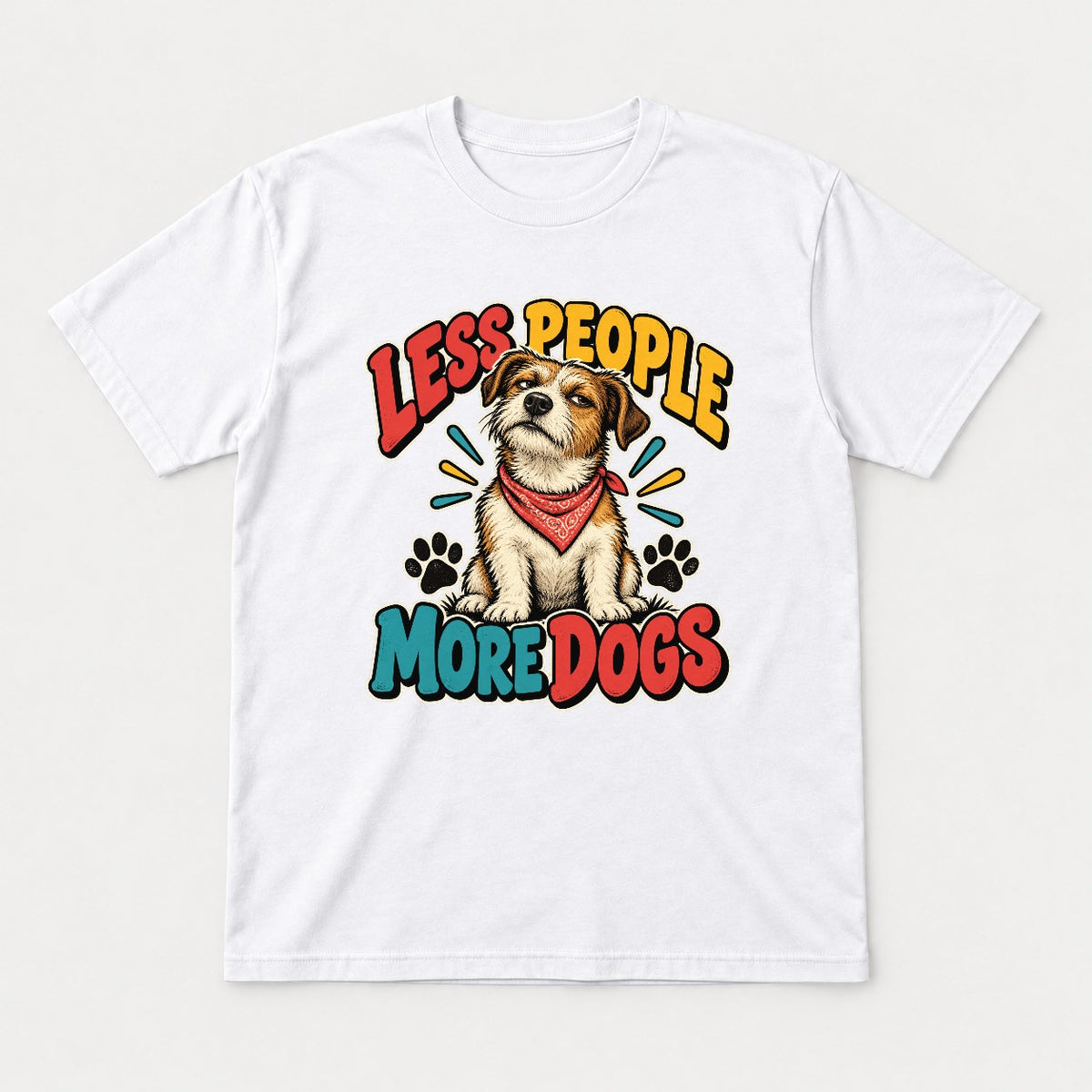 Less People More Dogs Shirt – Funny Terrier Graphic Tee