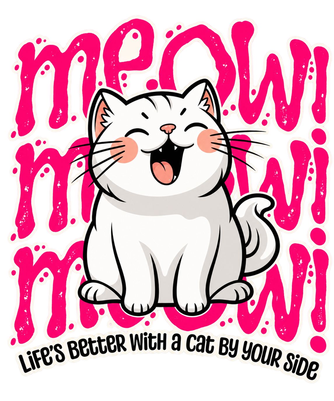 Life’s Better With a Cat Graphic T-Shirt & Sweatshirt