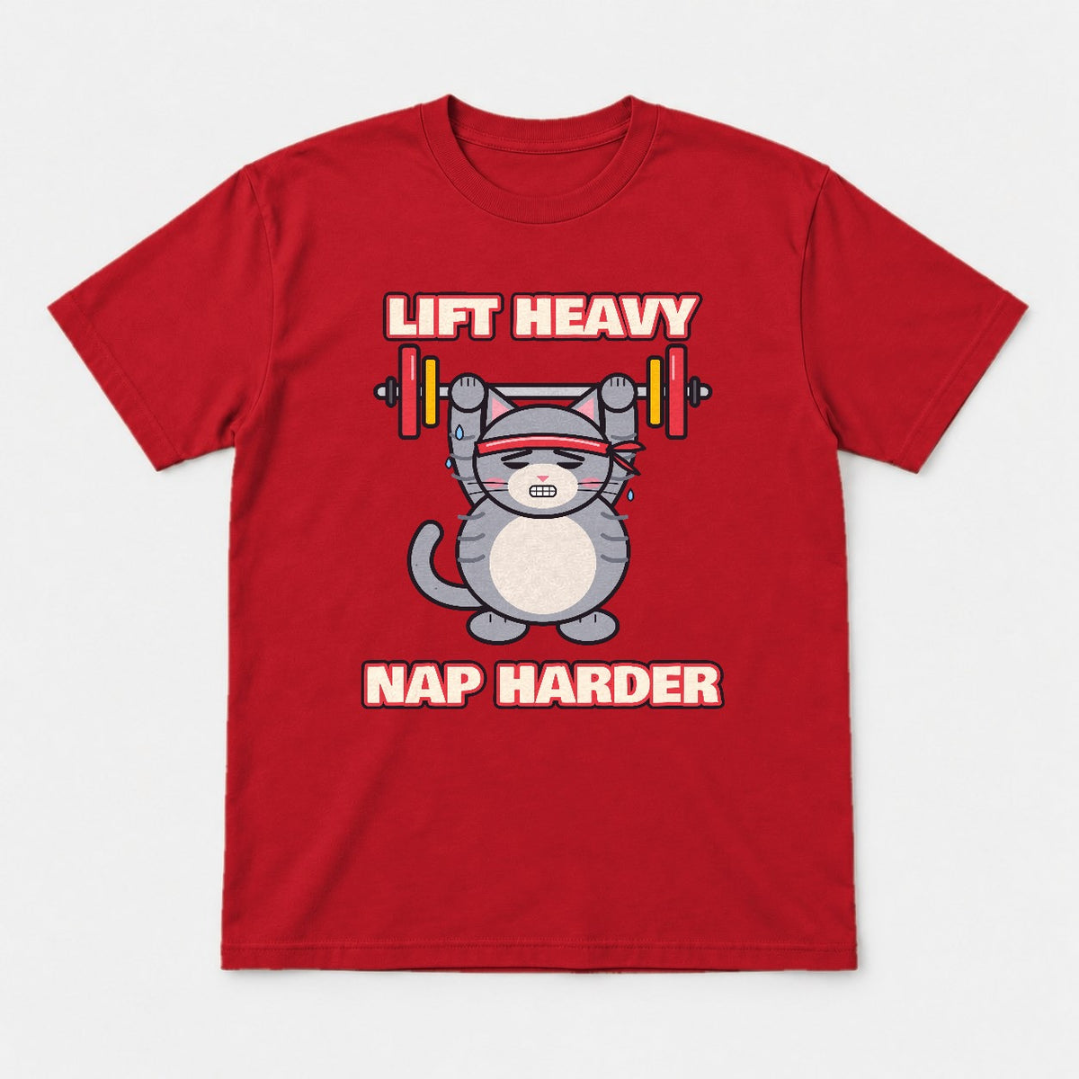 Lift Heavy Nap Harder Shirt – Funny Gym Cat Tee & Sweatshirt