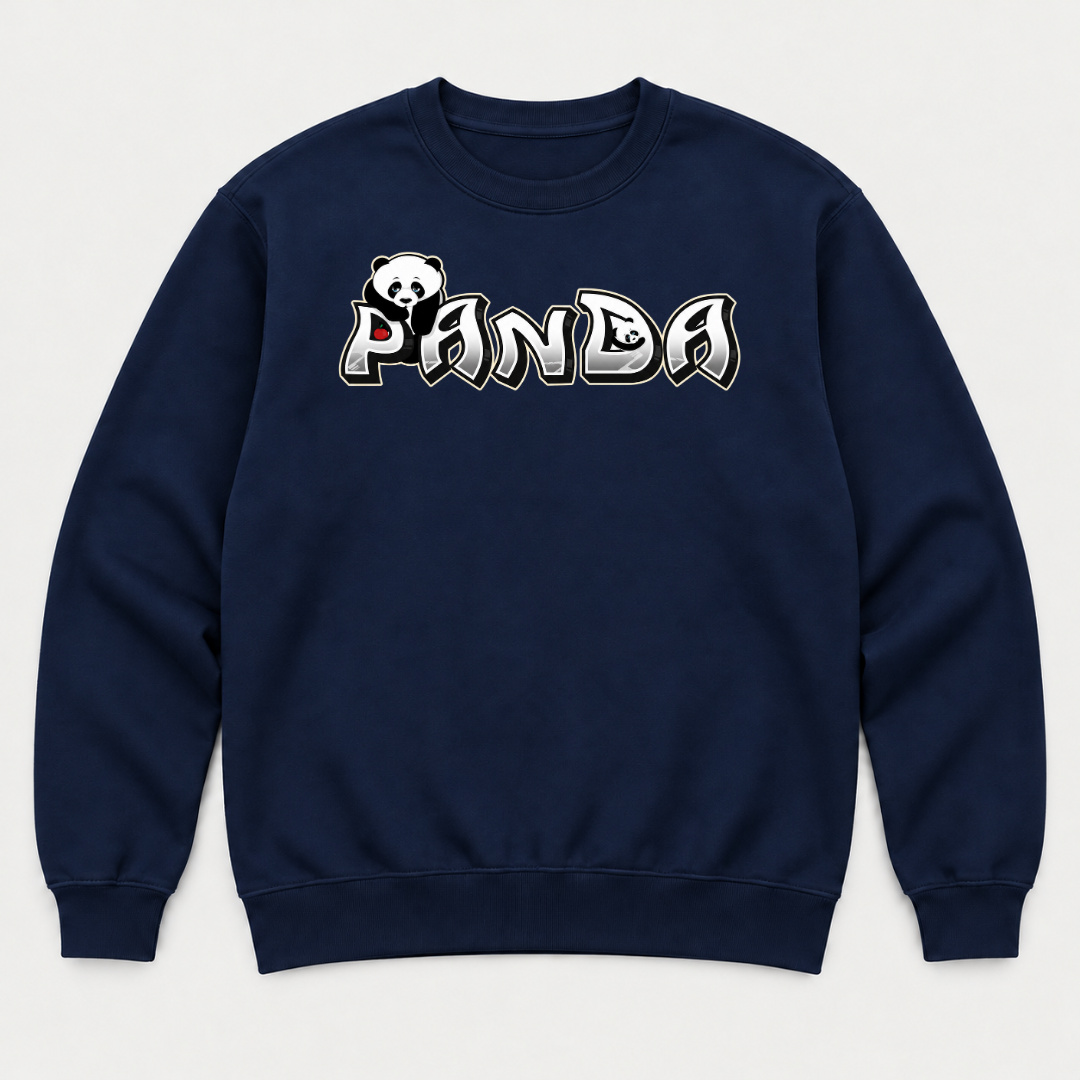 Panda Graffiti Typography T-Shirt & Sweatshirt