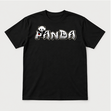 Panda Graffiti Typography T-Shirt & Sweatshirt