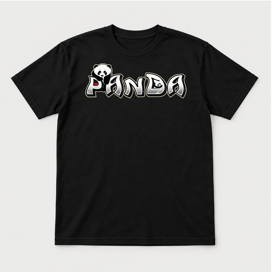 Panda Graffiti Typography T-Shirt & Sweatshirt