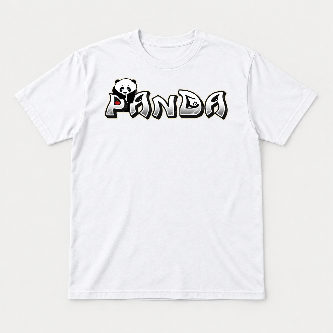Panda Graffiti Typography T-Shirt & Sweatshirt