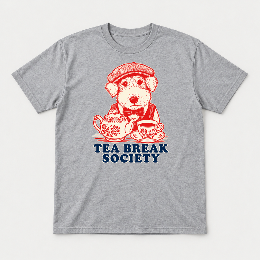 Tea Break Society Dog Graphic T-Shirt & Sweatshirt