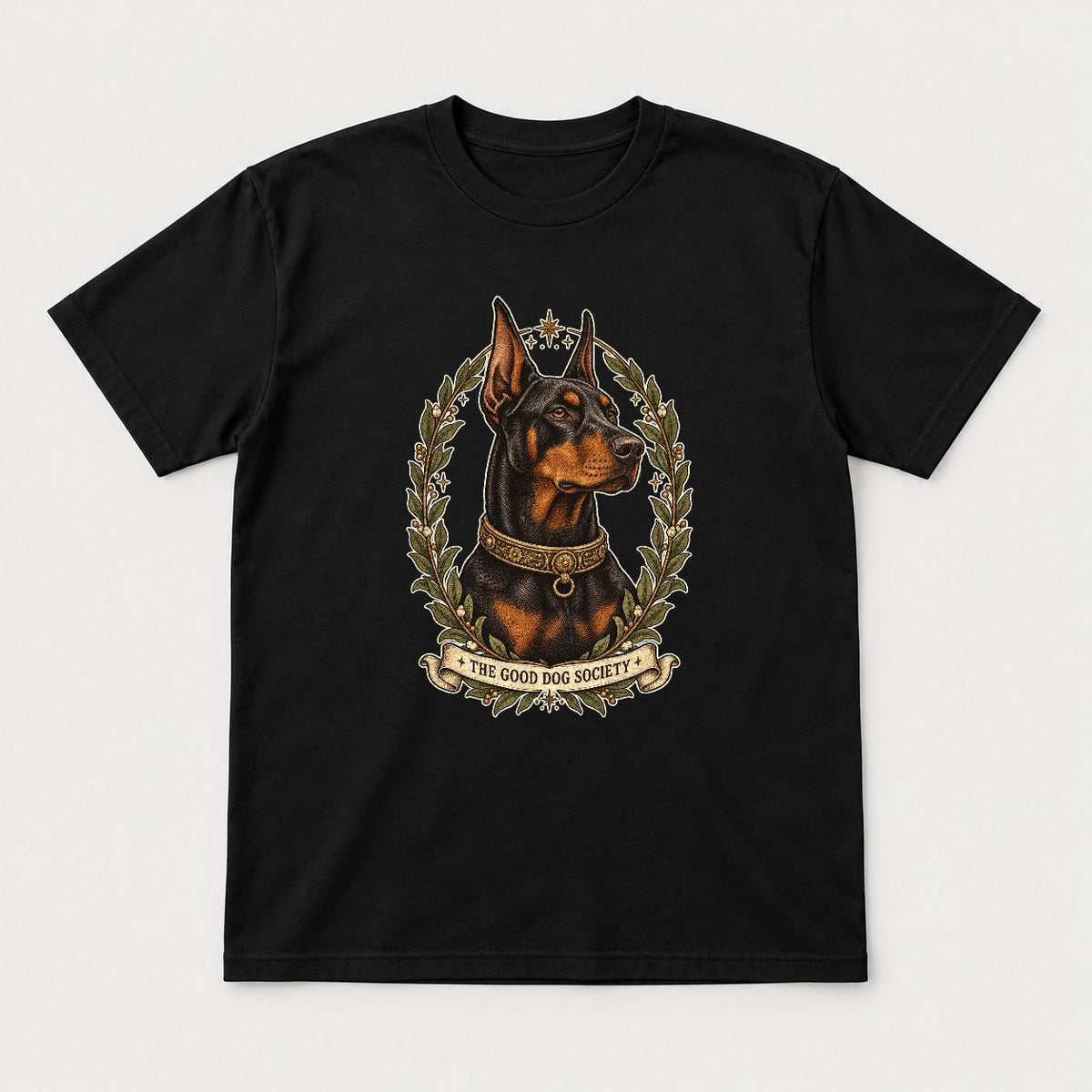The Good Dog Society Doberman Shirt – Vintage Dog Portrait Tee