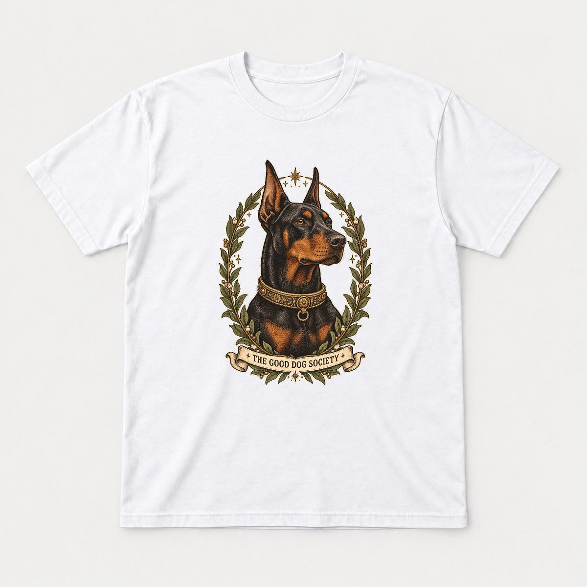The Good Dog Society Doberman Shirt – Vintage Dog Portrait Tee