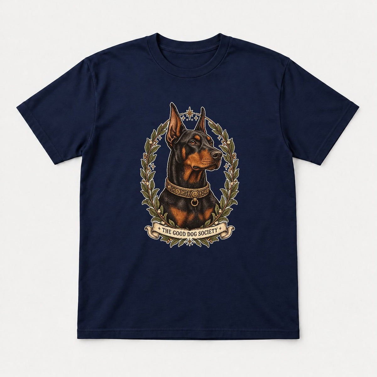 The Good Dog Society Doberman Shirt – Vintage Dog Portrait Tee