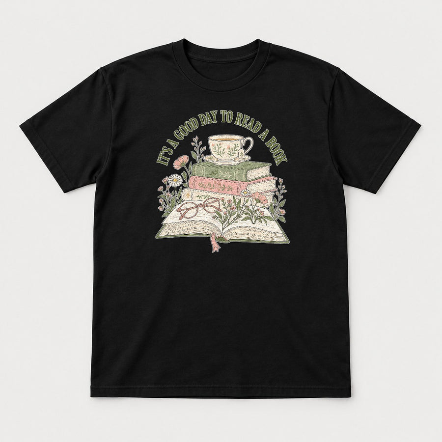 It's A Good Day To Read A Book Teacher & Book Lover Floral Graphic T-Shirt & Sweatshirt