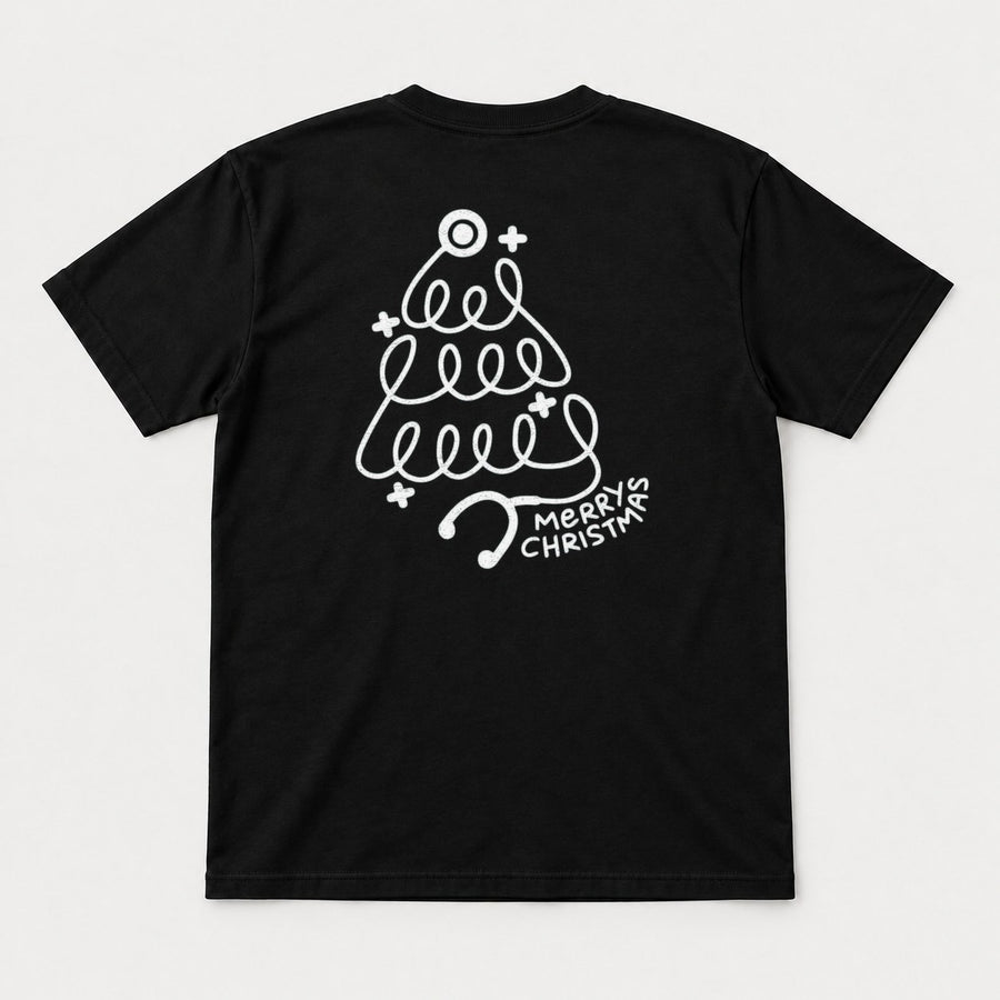 Merry Christmas Stethoscope Tree Graphic T-Shirt & Sweatshirt