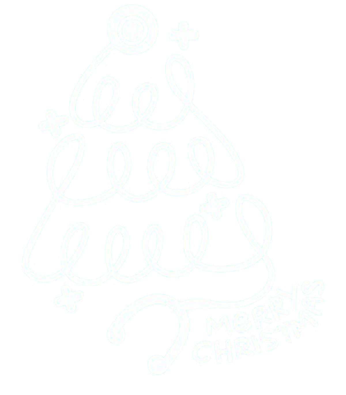 Merry Christmas Stethoscope Tree Graphic T-Shirt & Sweatshirt - print file Back