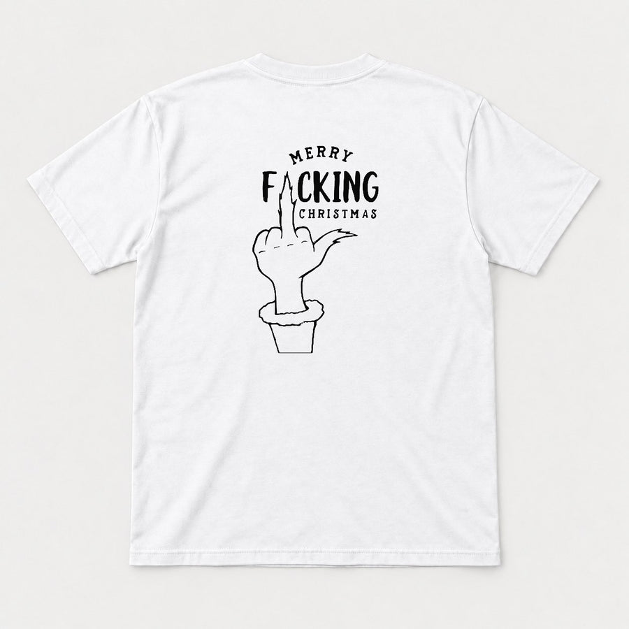 Merry F*cking Christmas Middle Finger Green Monster Hand Graphic T-Shirt & Sweatshirt