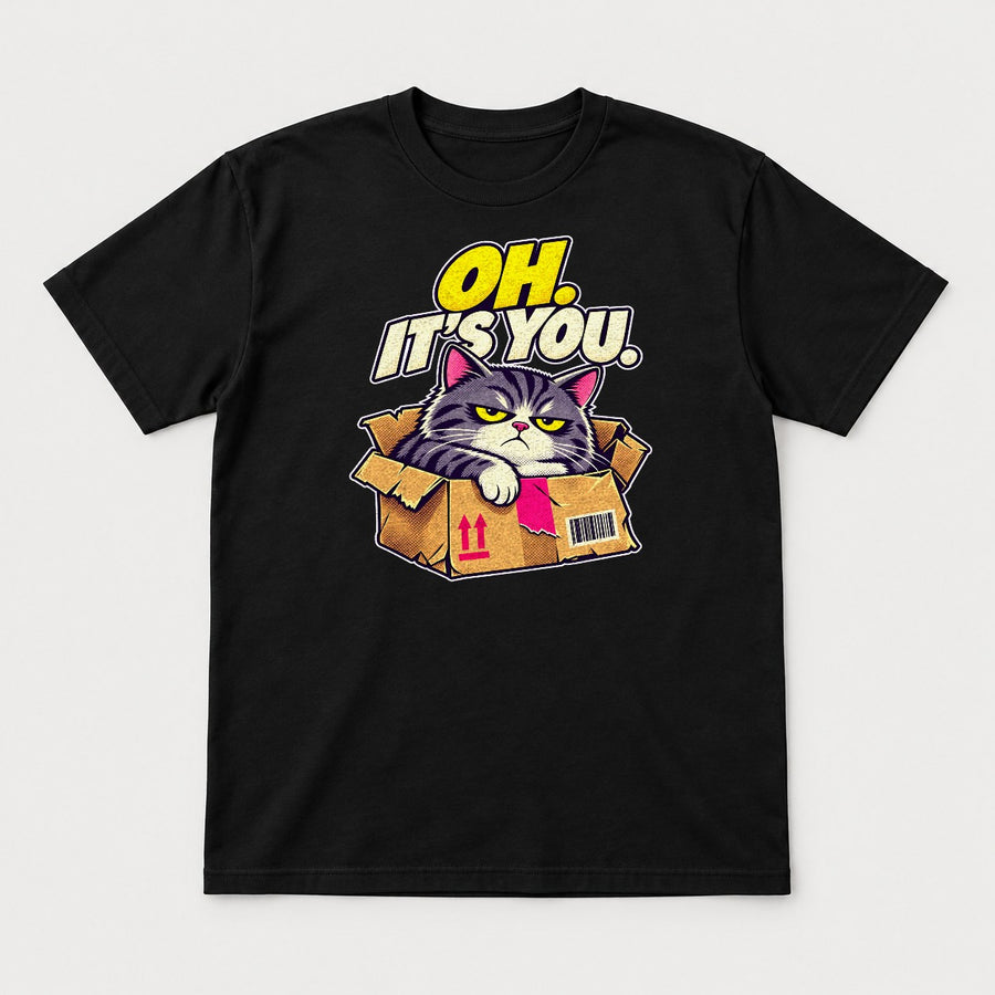 Oh. It's You. Grumpy Cat in Box Graphic T-Shirt & Sweatshirt