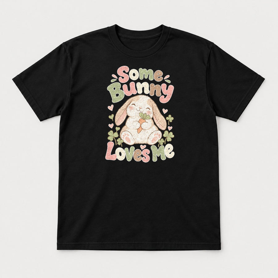 Some Bunny Loves Me Cute Lop Bunny Graphic T-Shirt & Sweatshirt