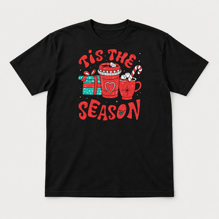 Tis The Season Cozy Christmas Cocoa & Gifts Graphic T-Shirt & Sweatshirt